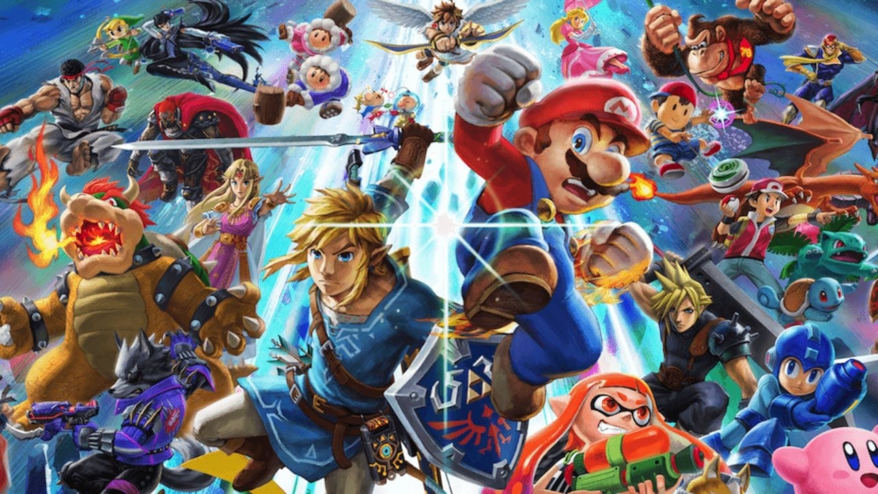 super smash bros art