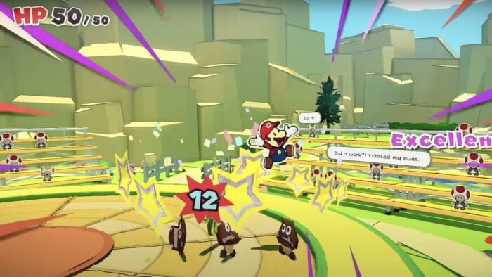 Paper Mario: The Origami King battle mechanics