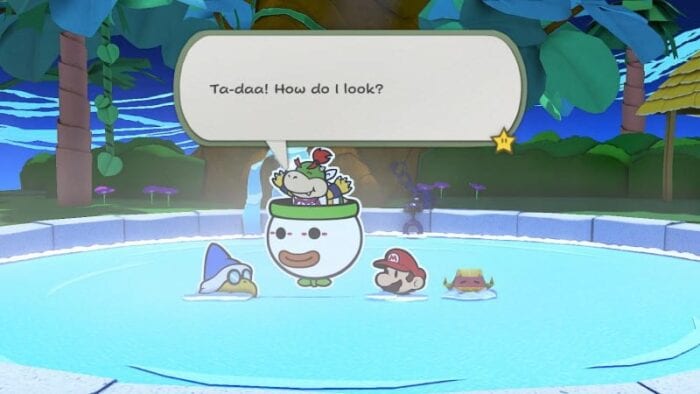 Bowser Jr having a lovely spa day