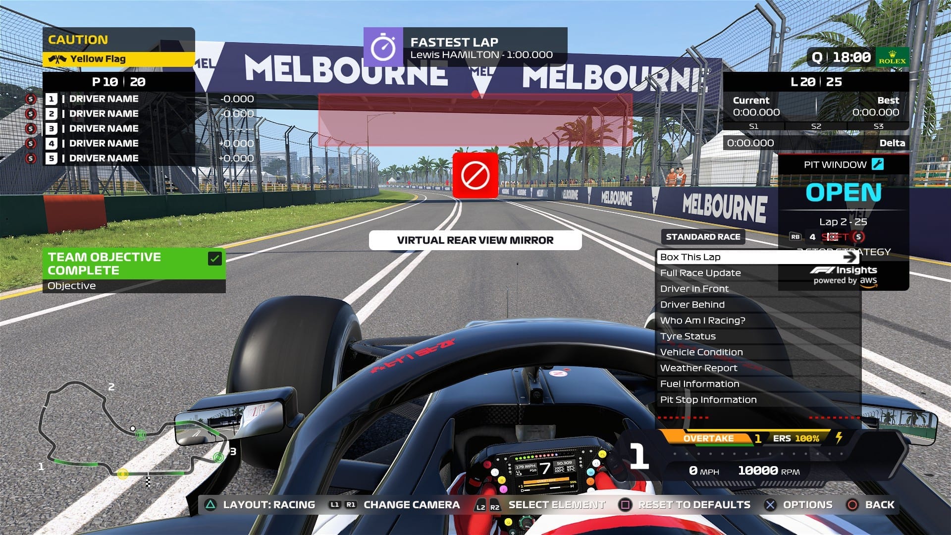 Busy HUD display, which can be changed