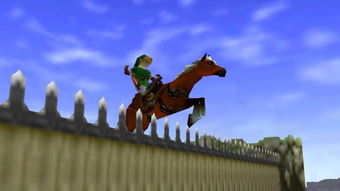 Epona jumping with Link 