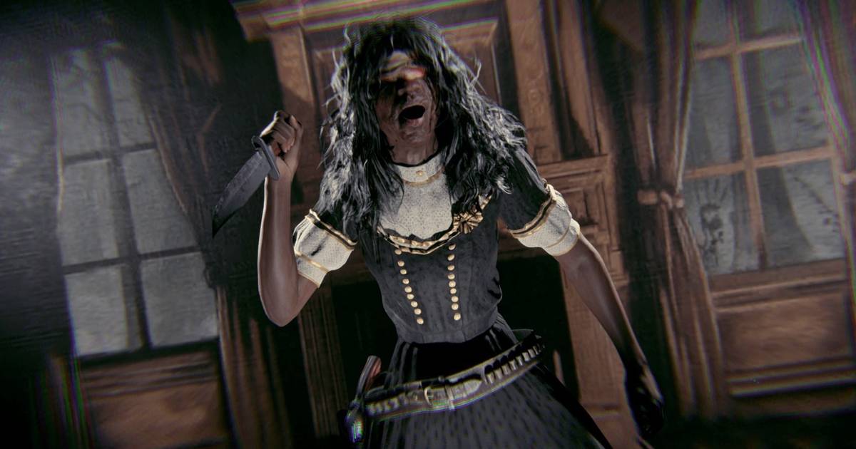 Red Dead character in Halloween costume