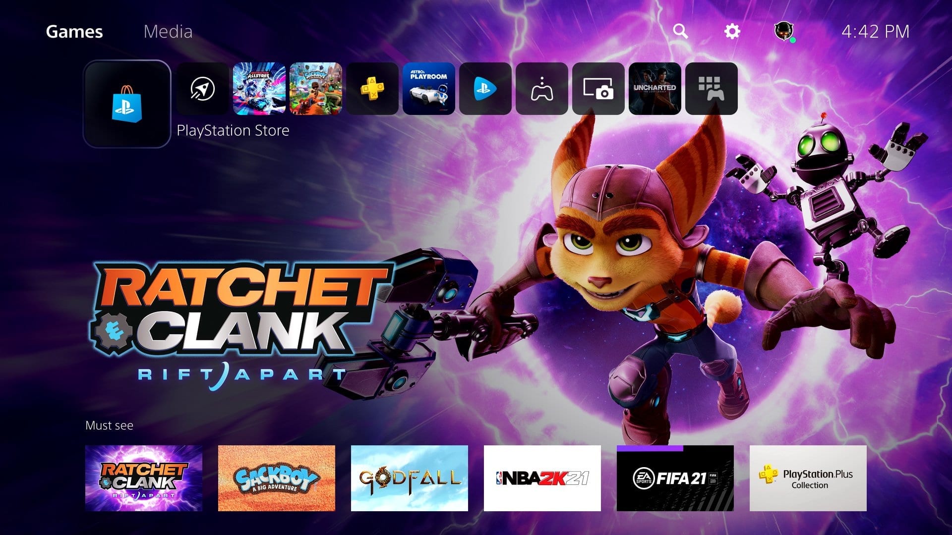 PS5 UI image