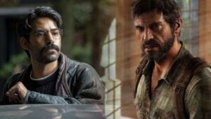Rahul in Bly Manor next to Joel in The Last of Us