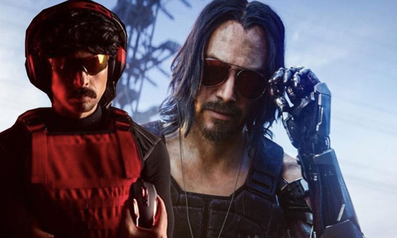 Dr disrespect alongside keanu reeves