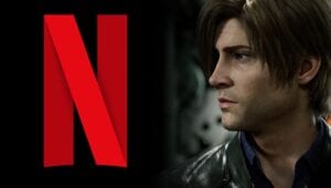 Netflix logo and Leon from new Resident Evil Netflix show