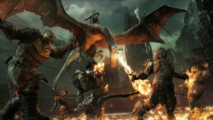 Dragon breathing fire