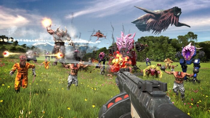 Fight scene from Serious Sam 4