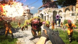 Fighting in Serious Sam 4