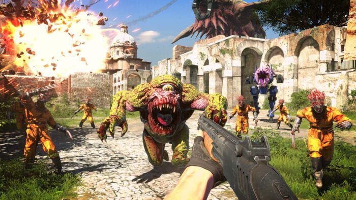 Fighting in Serious Sam 4
