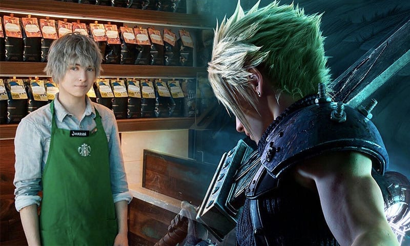 starbucks barista who looks like a final fantasy character