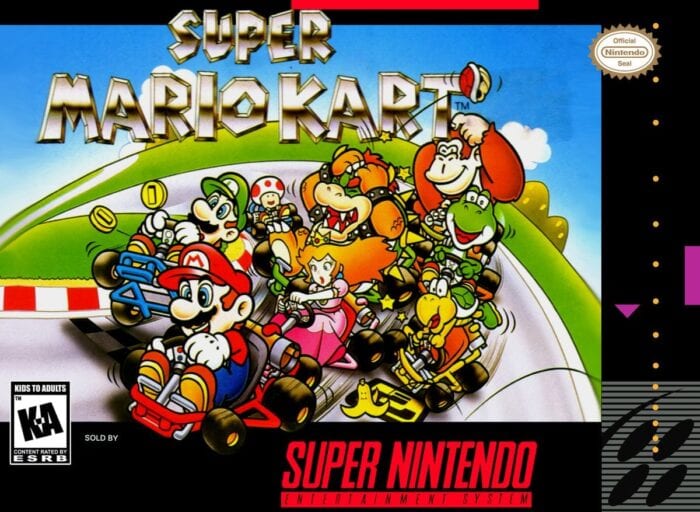 SNES Super Mario Kart box art