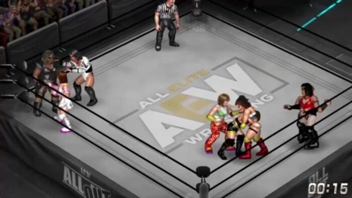 A screenshot of AEW game