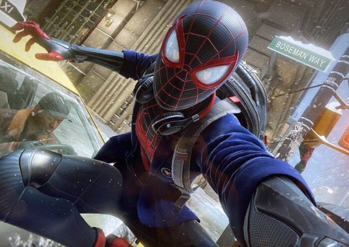 Street named "Boseman" in Spider Man Miles Morales