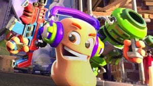 Screenshot of worms rumble