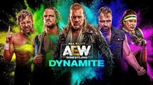 An AEW Dynamite image starring various wrestlers