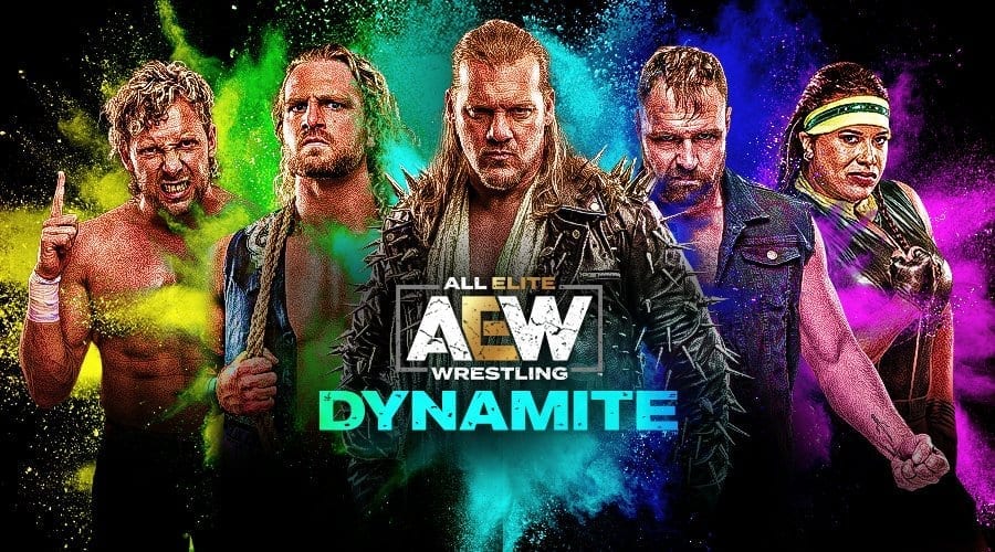 An AEW Dynamite image starring various wrestlers