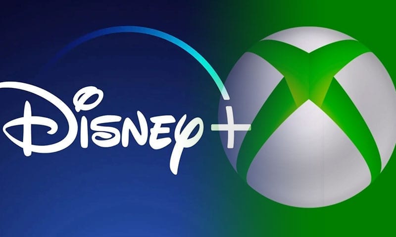 Disney Plus logo and Xbox logo