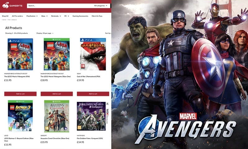 Avengers GameByte Shop