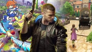 Blended image of game characters from games out this month