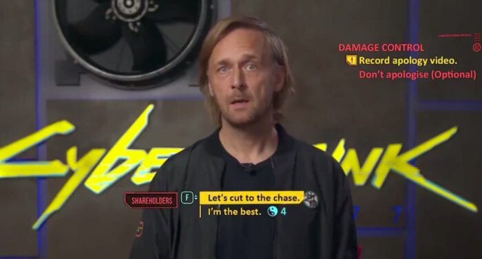 cyberpunk apology meme