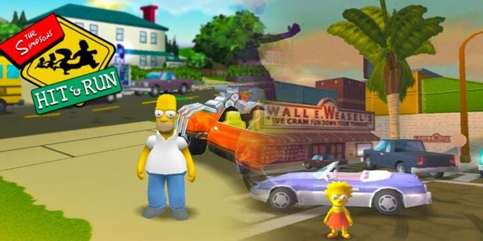 blended images from simpsons hit and run