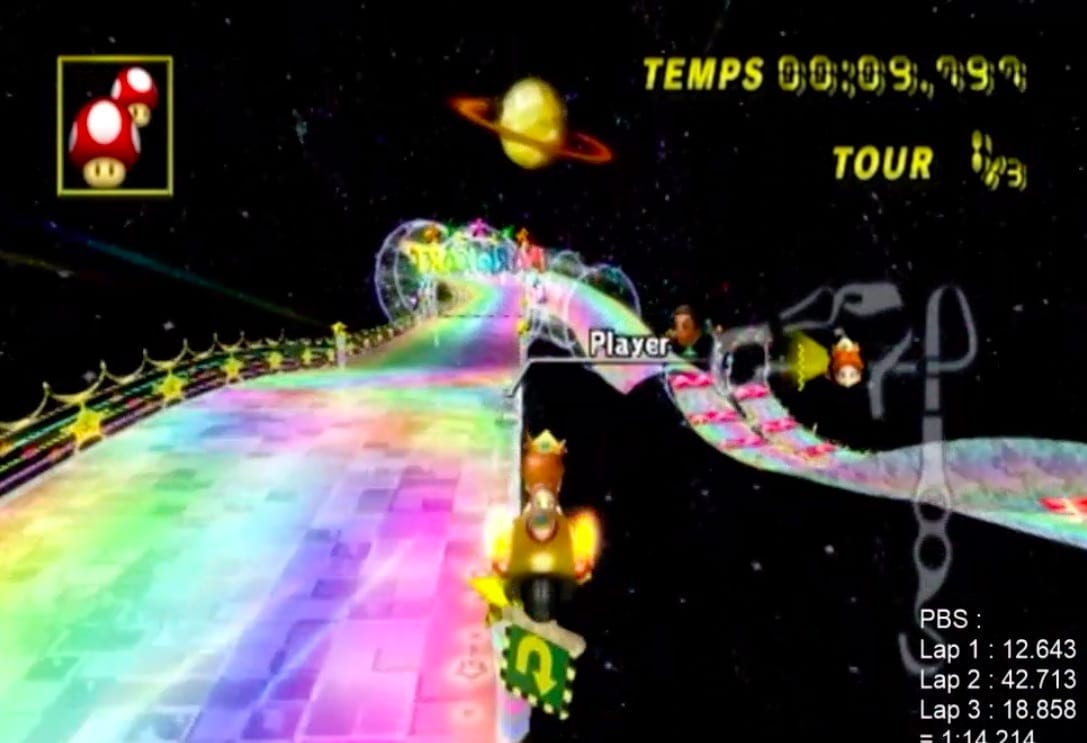 mario kart rainbow road