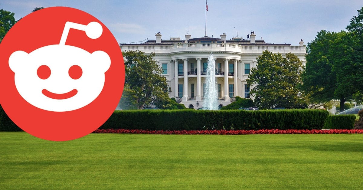 white house, reddit logo