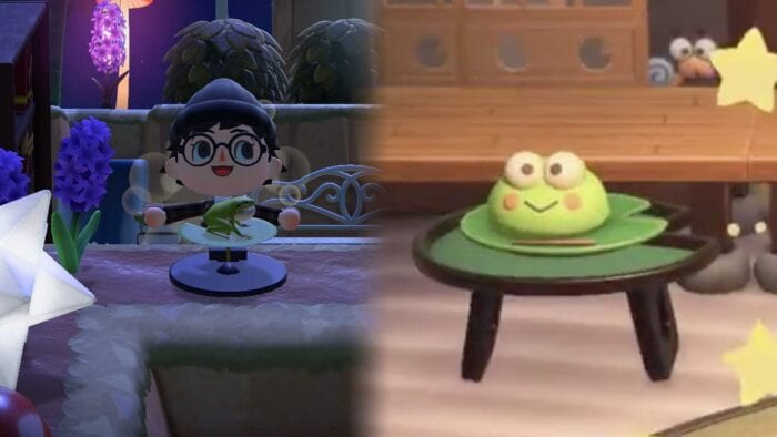 Split screen frogs in Animal rossing