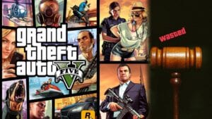 GTA being bonked by a hammer