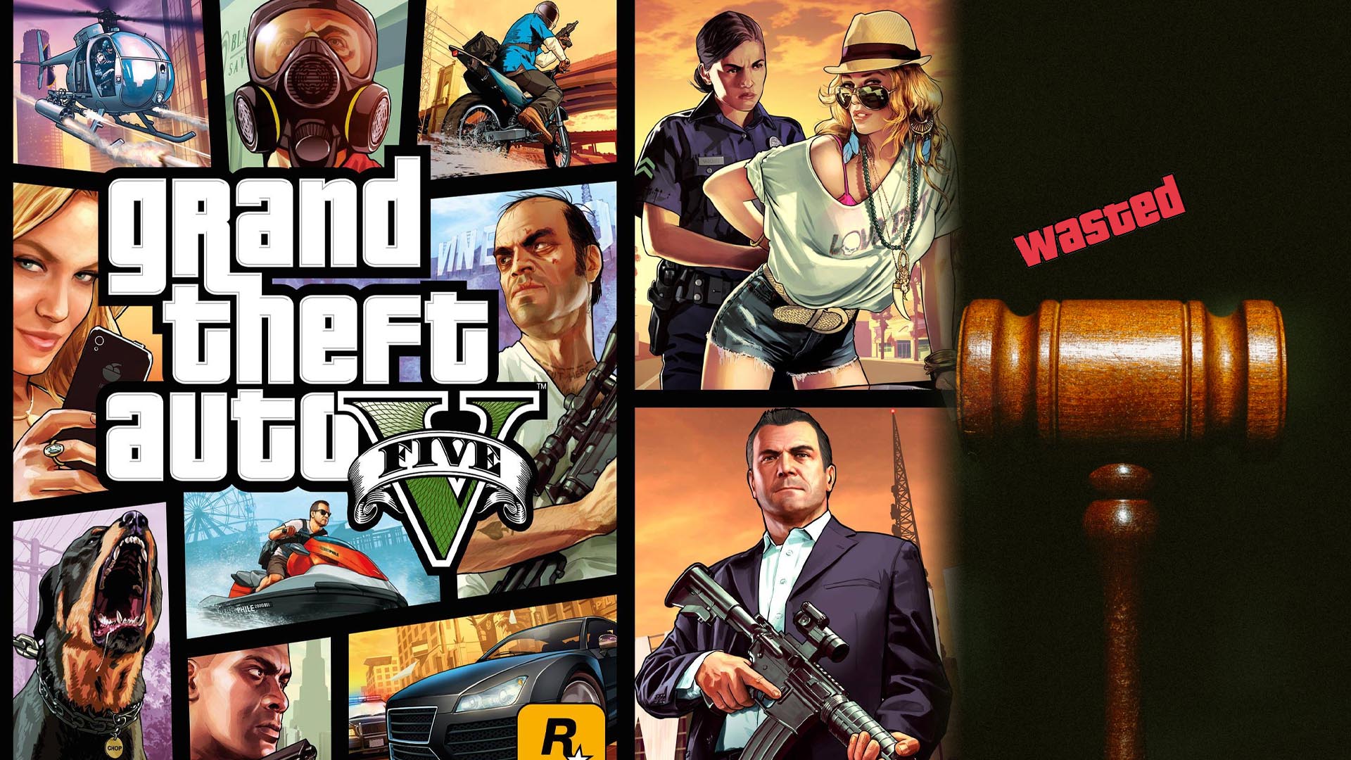 GTA being bonked by a hammer