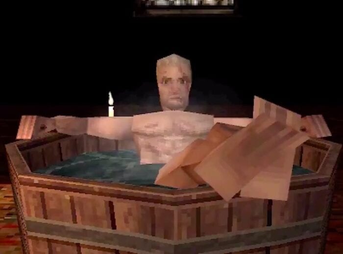 geralt bath demake
