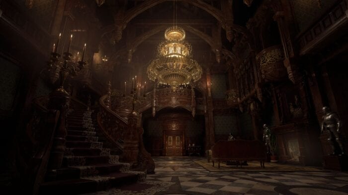 resident evil village castle interior