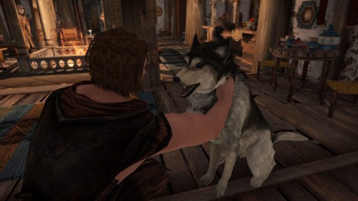 pet the dog skyrim