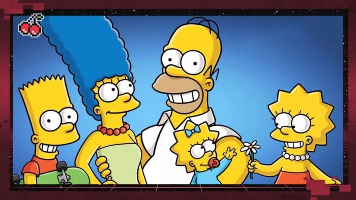 Simpsons family hanging out