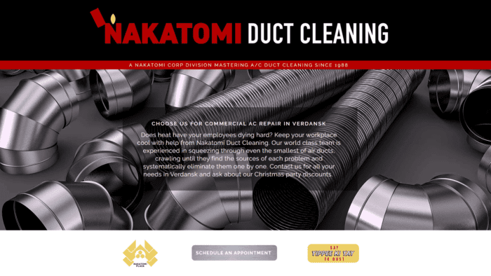 Nakatomi Duct Cleaning Website