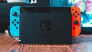 nintendo switch stock photo