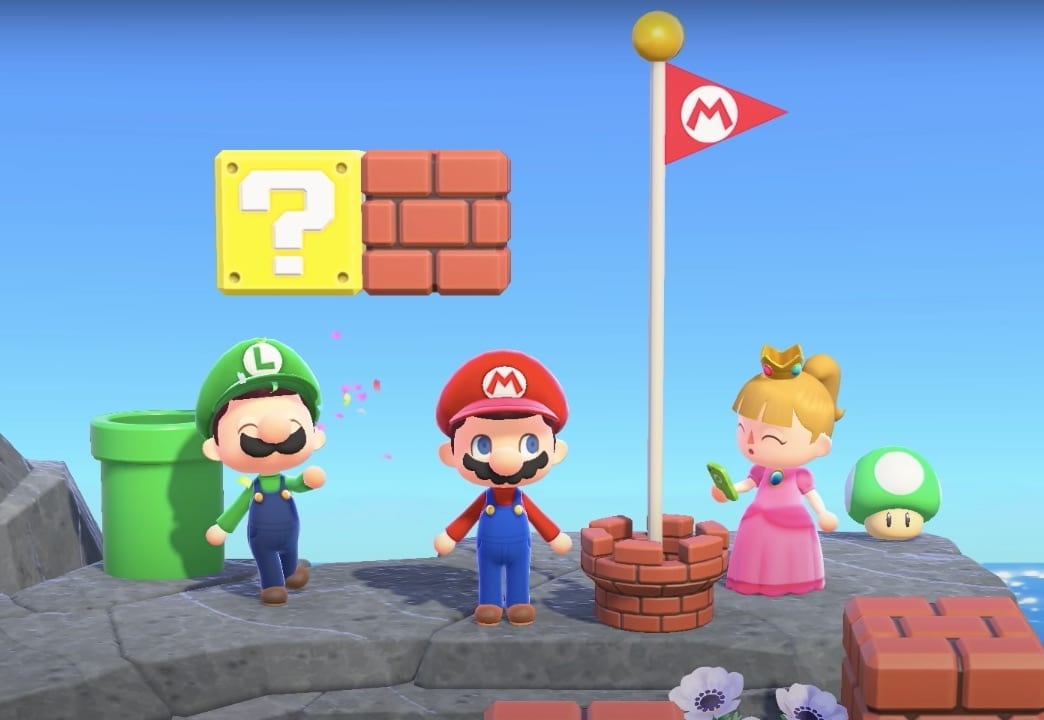 animal crossing mario