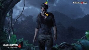 nathan drake in party hat