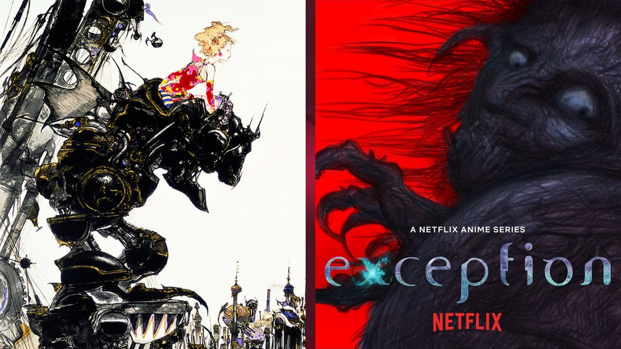 Yoshitaka Amano art for Netflix's Exception