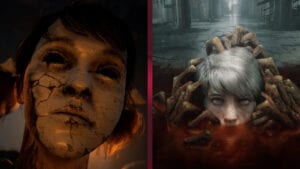 An image from The Medium showing 2 of its characters