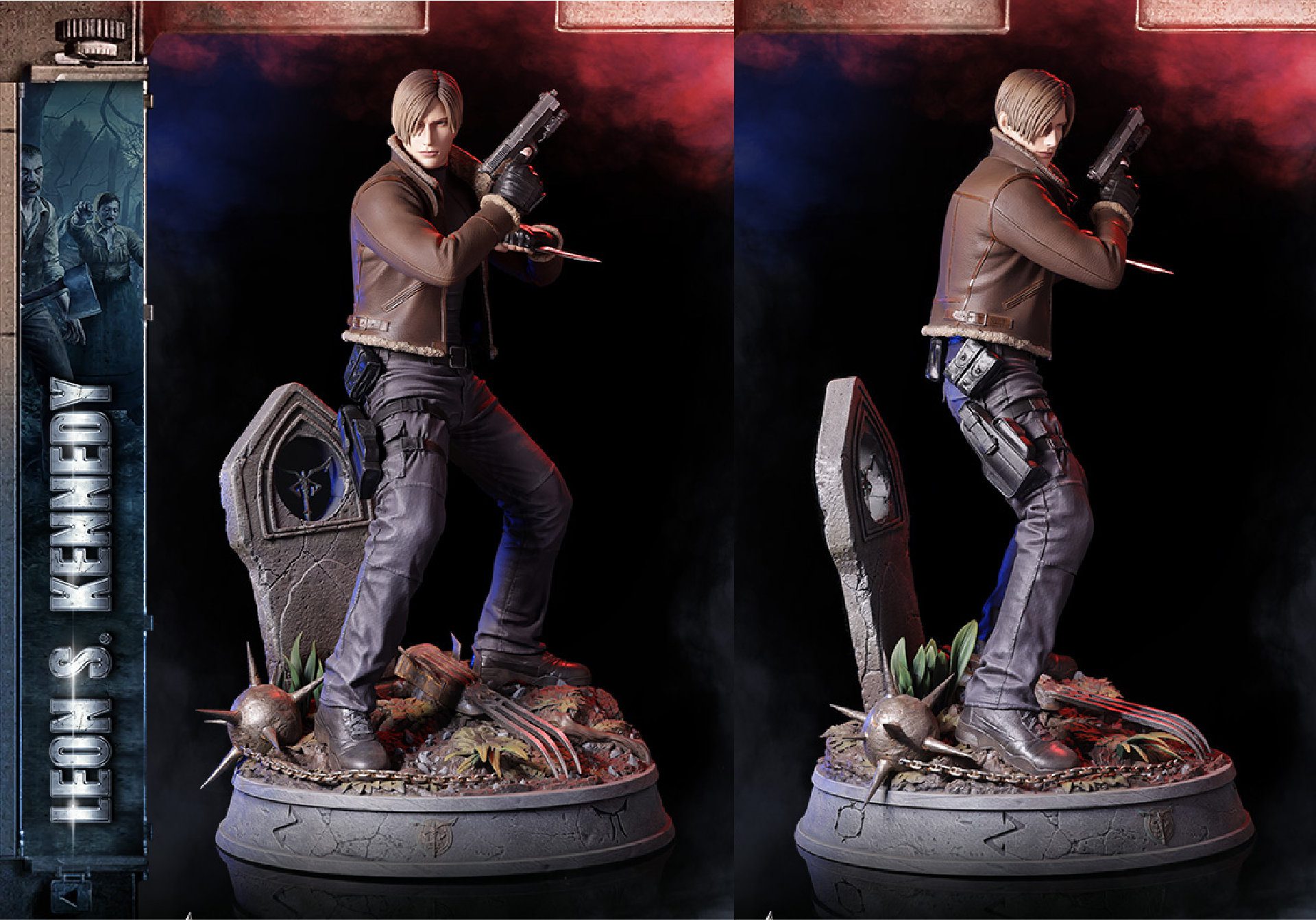 resident evil 4 statue